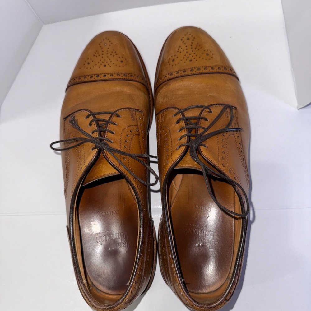 Allen Edmonds Strand Men's Size 9 D Cap Toe Oxford Walnut Leather Shoes 1635